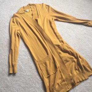 Lighter weight long cardigan